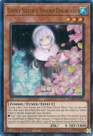 Ghost Sister & Spooky Dogwood (Alternate Art) (UR) (RA03-EN020) - Quarter Century Bonanza 1st Edition Quarter Century Bonanza Yugioh Single Squirtle Squad Card Shop.