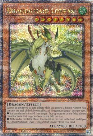 Dragonmaid Lorpar (Quarter Century Secret Rare) (RA03-EN022) - Quarter Century Bonanza 1st Edition Quarter Century Bonanza Yugioh Single Squirtle Squad Card Shop.