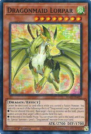 Dragonmaid Lorpar (RA03-EN022) - Quarter Century Bonanza 1st Edition Quarter Century Bonanza Yugioh Single Squirtle Squad Card Shop.