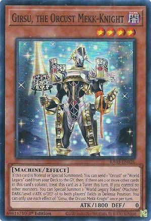 Girsu, the Orcust Mekk-Knight (RA03-EN026) - Quarter Century Bonanza 1st Edition Quarter Century Bonanza Yugioh Single Squirtle Squad Card Shop.