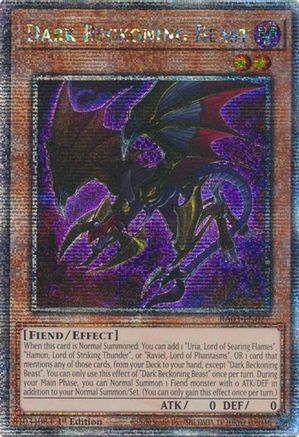 Dark Beckoning Beast (Quarter Century Secret Rare) (RA03-EN027) - Quarter Century Bonanza 1st Edition Quarter Century Bonanza Yugioh Single Squirtle Squad Card Shop.