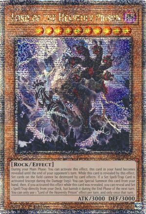 Lord of the Heavenly Prison (Quarter Century Secret Rare) (RA03-EN029) - Quarter Century Bonanza 1st Edition Quarter Century Bonanza Yugioh Single Squirtle Squad Card Shop.