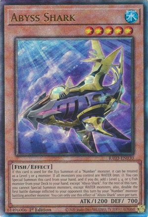 Abyss Shark (PUR) (RA03-EN030) - Quarter Century Bonanza 1st Edition Quarter Century Bonanza Yugioh Single Squirtle Squad Card Shop.