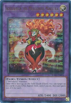 Schuberta the Melodious Maestra (UR) (RA03-EN034) - Quarter Century Bonanza 1st Edition Quarter Century Bonanza Yugioh Single Squirtle Squad Card Shop.