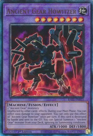Ancient Gear Howitzer (PUR) (RA03-EN035) - Quarter Century Bonanza 1st Edition Quarter Century Bonanza Yugioh Single Squirtle Squad Card Shop.
