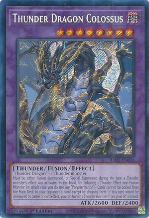 Thunder Dragon Colossus (Secret Rare) (RA03-EN036) - Quarter Century Bonanza 1st Edition Quarter Century Bonanza Yugioh Single Squirtle Squad Card Shop.