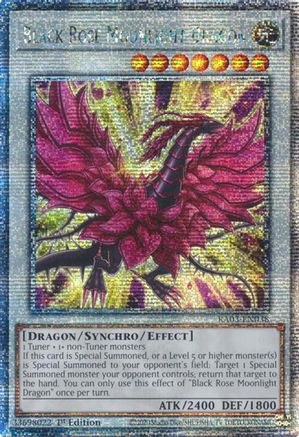 Black Rose Moonlight Dragon (Quarter Century Secret Rare) (RA03-EN038) - Quarter Century Bonanza 1st Edition Quarter Century Bonanza Yugioh Single Squirtle Squad Card Shop.