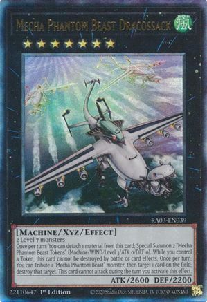 Mecha Phantom Beast Dracossack (PUR) (RA03-EN039) - Quarter Century Bonanza 1st Edition Quarter Century Bonanza Yugioh Single Squirtle Squad Card Shop.