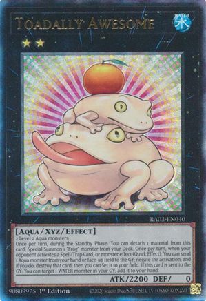 Toadally Awesome (PUR) (RA03-EN040) - Quarter Century Bonanza 1st Edition Quarter Century Bonanza Yugioh Single Squirtle Squad Card Shop.
