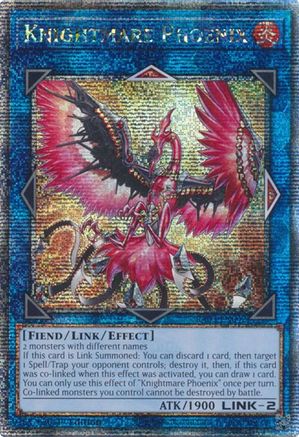Knightmare Phoenix (Quarter Century Secret Rare) (RA03-EN042) - Quarter Century Bonanza 1st Edition Quarter Century Bonanza Yugioh Single Squirtle Squad Card Shop.