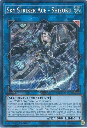 Sky Striker Ace - Shizuku (Secret Rare) (RA03-EN043) - Quarter Century Bonanza 1st Edition Quarter Century Bonanza Yugioh Single Squirtle Squad Card Shop.
