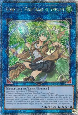 Wynn the Wind Charmer, Verdant (Quarter Century Secret Rare) (RA03-EN045) - Quarter Century Bonanza 1st Edition Quarter Century Bonanza Yugioh Single Squirtle Squad Card Shop.