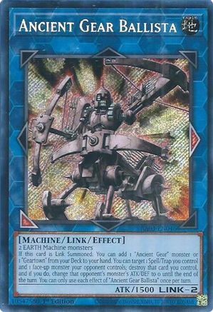 Ancient Gear Ballista (Secret Rare) (RA03-EN046) - Quarter Century Bonanza 1st Edition Quarter Century Bonanza Yugioh Single Squirtle Squad Card Shop.