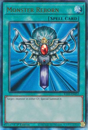 Monster Reborn (PUR) (RA03-EN052) - Quarter Century Bonanza 1st Edition Quarter Century Bonanza Yugioh Single Squirtle Squad Card Shop.