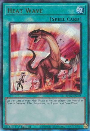 Heat Wave (PUR) (RA03-EN058) - Quarter Century Bonanza 1st Edition Quarter Century Bonanza Yugioh Single Squirtle Squad Card Shop.