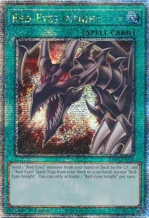 Red-Eyes Insight (Quarter Century Secret Rare) (RA03-EN061) - Quarter Century Bonanza 1st Edition Quarter Century Bonanza Yugioh Single Squirtle Squad Card Shop.