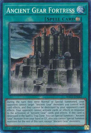 Ancient Gear Fortress (PCR) (RA03-EN062) - Quarter Century Bonanza 1st Edition Quarter Century Bonanza Yugioh Single Squirtle Squad Card Shop.