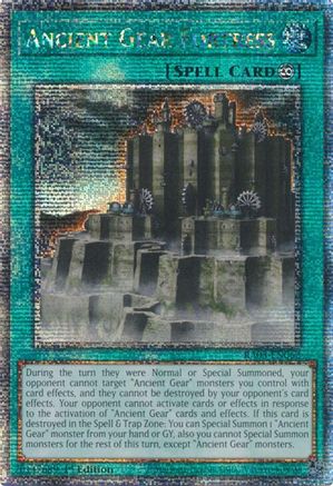 Ancient Gear Fortress (Quarter Century Secret Rare) (RA03-EN062) - Quarter Century Bonanza 1st Edition Quarter Century Bonanza Yugioh Single Squirtle Squad Card Shop.