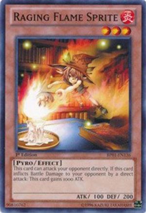 Raging Flame Sprite (BP01-EN136) - Battle Pack: Epic Dawn 1st Edition Battle Pack: Epic Dawn Yugioh Single Squirtle Squad Card Shop.