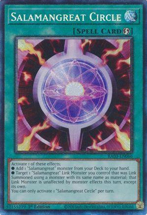 Salamangreat Circle (PCR) (RA03-EN066) - Quarter Century Bonanza 1st Edition Quarter Century Bonanza Yugioh Single Squirtle Squad Card Shop.