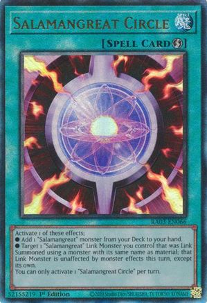 Salamangreat Circle (PUR) (RA03-EN066) - Quarter Century Bonanza 1st Edition Quarter Century Bonanza Yugioh Single Squirtle Squad Card Shop.