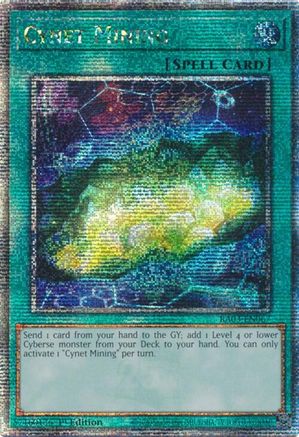 Cynet Mining (Quarter Century Secret Rare) (RA03-EN067) - Quarter Century Bonanza 1st Edition Quarter Century Bonanza Yugioh Single Squirtle Squad Card Shop.