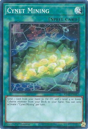 Cynet Mining (RA03-EN067) - Quarter Century Bonanza 1st Edition Quarter Century Bonanza Yugioh Single Squirtle Squad Card Shop.