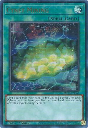 Cynet Mining (UR) (RA03-EN067) - Quarter Century Bonanza 1st Edition Quarter Century Bonanza Yugioh Single Squirtle Squad Card Shop.