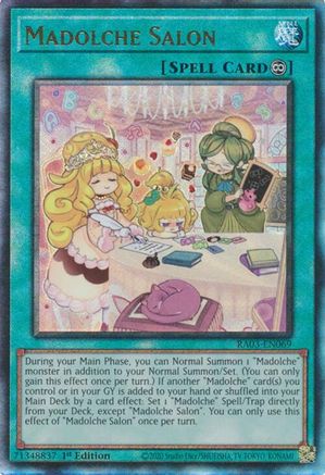 Madolche Salon (PUR) (RA03-EN069) - Quarter Century Bonanza 1st Edition Quarter Century Bonanza Yugioh Single Squirtle Squad Card Shop.