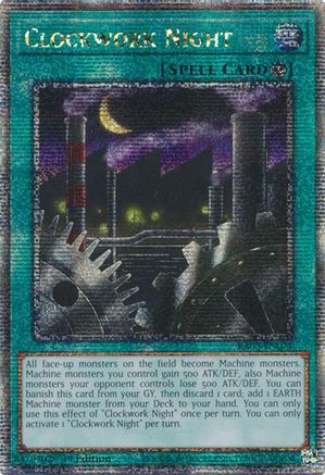 Clockwork Night (Quarter Century Secret Rare) (RA03-EN071) - Quarter Century Bonanza 1st Edition Quarter Century Bonanza Yugioh Single Squirtle Squad Card Shop.