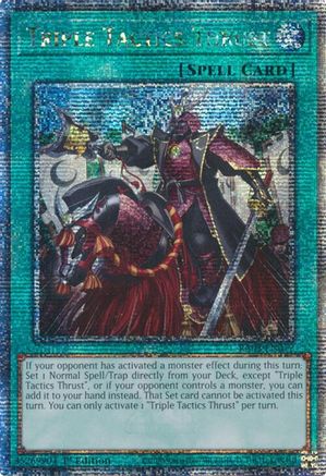 Triple Tactics Thrust (Quarter Century Secret Rare) (RA03-EN072) - Quarter Century Bonanza 1st Edition Quarter Century Bonanza Yugioh Single Squirtle Squad Card Shop.