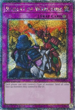 Rivalry of Warlords (Quarter Century Secret Rare) (RA03-EN075) - Quarter Century Bonanza 1st Edition Quarter Century Bonanza Yugioh Single Squirtle Squad Card Shop.