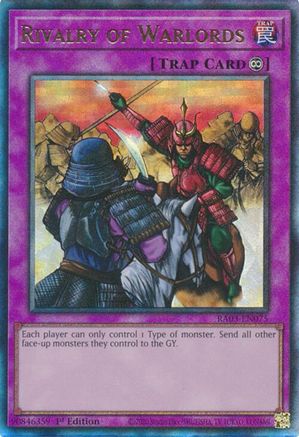 Rivalry of Warlords (PUR) (RA03-EN075) - Quarter Century Bonanza 1st Edition Quarter Century Bonanza Yugioh Single Squirtle Squad Card Shop.