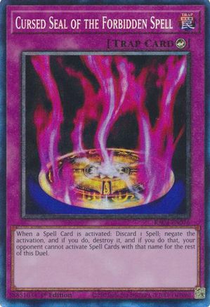Cursed Seal of the Forbidden Spell (PCR) (RA03-EN076) - Quarter Century Bonanza 1st Edition Quarter Century Bonanza Yugioh Single Squirtle Squad Card Shop.