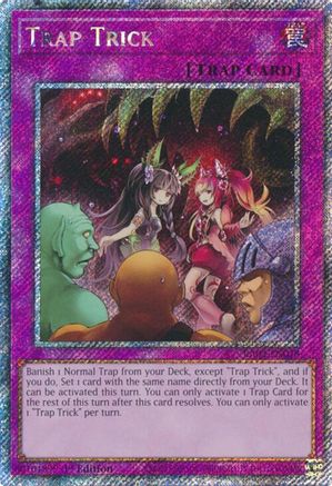 Trap Trick (Platinum Secret Rare) (RA03-EN078) - Quarter Century Bonanza 1st Edition Quarter Century Bonanza Yugioh Single Squirtle Squad Card Shop.