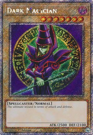 Dark Magician (Platinum Secret Rare) (RA03-EN080) - Quarter Century Bonanza 1st Edition Quarter Century Bonanza Yugioh Single Squirtle Squad Card Shop.