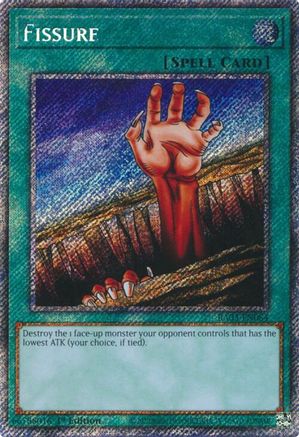 Fissure (Platinum Secret Rare) (RA03-EN084) - Quarter Century Bonanza 1st Edition Quarter Century Bonanza Yugioh Single Squirtle Squad Card Shop.
