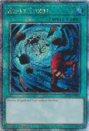 Heavy Storm (Quarter Century Secret Rare) (RA03-EN092) - Quarter Century Bonanza 1st Edition Quarter Century Bonanza Yugioh Single Squirtle Squad Card Shop.