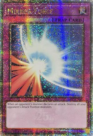 Mirror Force (Quarter Century Secret Rare) (RA03-EN093) - Quarter Century Bonanza 1st Edition Quarter Century Bonanza Yugioh Single Squirtle Squad Card Shop.