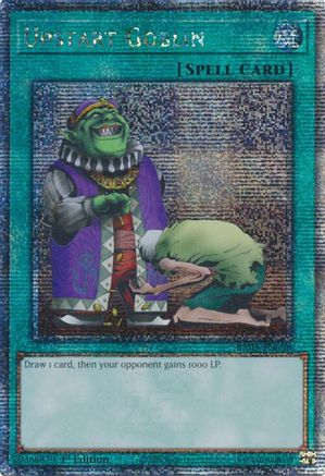 Upstart Goblin (Quarter Century Secret Rare) (RA03-EN096) - Quarter Century Bonanza 1st Edition Quarter Century Bonanza Yugioh Single Squirtle Squad Card Shop.
