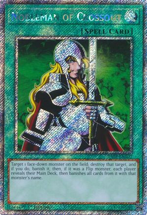 Nobleman of Crossout (Platinum Secret Rare) (RA03-EN102) - Quarter Century Bonanza 1st Edition Quarter Century Bonanza Yugioh Single Squirtle Squad Card Shop.