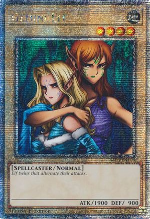 Gemini Elf (Quarter Century Secret Rare) (RA03-EN109) - Quarter Century Bonanza 1st Edition Quarter Century Bonanza Yugioh Single Squirtle Squad Card Shop.