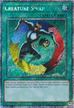 Creature Swap (Platinum Secret Rare) (RA03-EN120) - Quarter Century Bonanza 1st Edition Quarter Century Bonanza Yugioh Single Squirtle Squad Card Shop.
