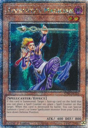 Apprentice Magician (Quarter Century Secret Rare) (RA03-EN124) - Quarter Century Bonanza 1st Edition Quarter Century Bonanza Yugioh Single Squirtle Squad Card Shop.