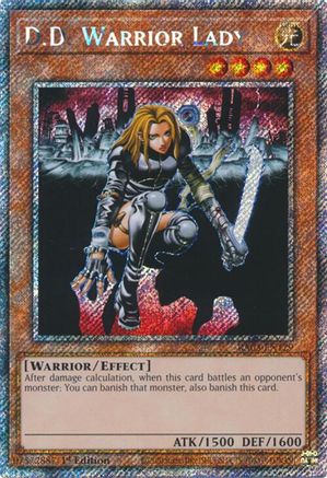 D.D. Warrior Lady (Platinum Secret Rare) (RA03-EN129) - Quarter Century Bonanza 1st Edition Quarter Century Bonanza Yugioh Single Squirtle Squad Card Shop.