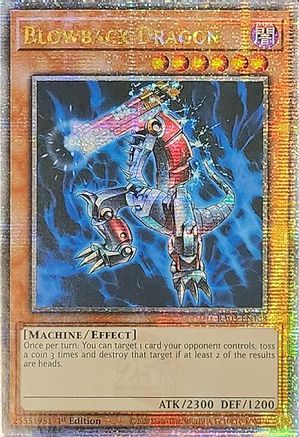 Blowback Dragon (Quarter Century Secret Rare) (RA03-EN138) - Quarter Century Bonanza 1st Edition Quarter Century Bonanza Yugioh Single Squirtle Squad Card Shop.