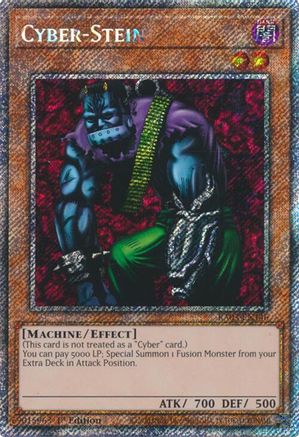 Cyber-Stein (Platinum Secret Rare) (RA03-EN146) - Quarter Century Bonanza 1st Edition Quarter Century Bonanza Yugioh Single Squirtle Squad Card Shop.