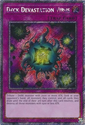 Deck Devastation Virus (Platinum Secret Rare) (RA03-EN150) - Quarter Century Bonanza 1st Edition Quarter Century Bonanza Yugioh Single Squirtle Squad Card Shop.