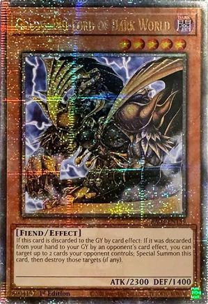 Goldd, Wu-Lord of Dark World (Quarter Century Secret Rare) (RA03-EN159) - Quarter Century Bonanza 1st Edition Quarter Century Bonanza Yugioh Single Squirtle Squad Card Shop.