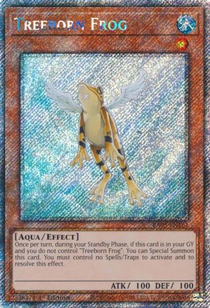 Treeborn Frog (Platinum Secret Rare) (RA03-EN161) - Quarter Century Bonanza 1st Edition Quarter Century Bonanza Yugioh Single Squirtle Squad Card Shop.